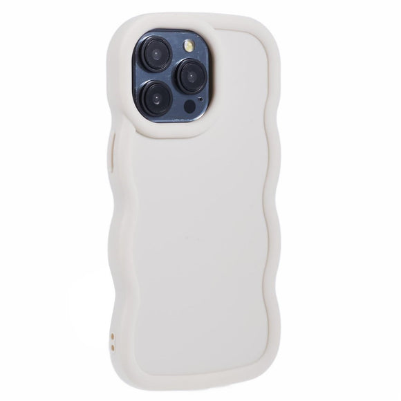 iPhone 12 Pro Max EIDERWOOD Fleksibelt Plastik Wavy Cover - Hvid