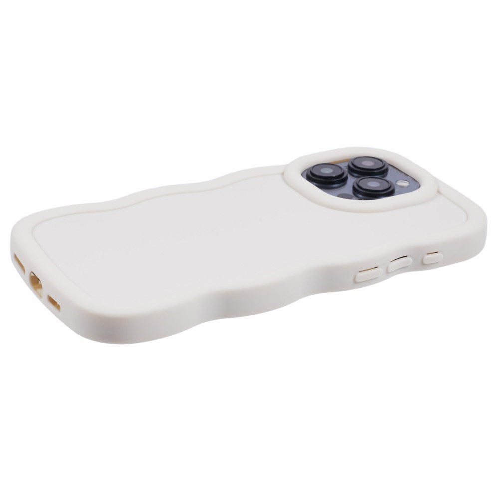 iPhone 12 Pro Max EIDERWOOD Fleksibelt Plastik Wavy Cover - Hvid