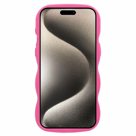 iPhone 12 Pro Max EIDERWOOD Fleksibelt Plastik Wavy Cover - Pink