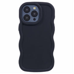 iPhone 12 Pro Max EIDERWOOD Fleksibelt Plastik Wavy Cover - Sort