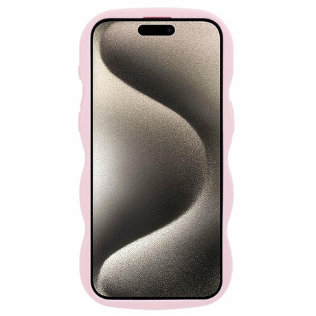 iPhone 12 Pro Max EIDERWOOD Fleksibelt Plastik Wavy Cover - Lyserød