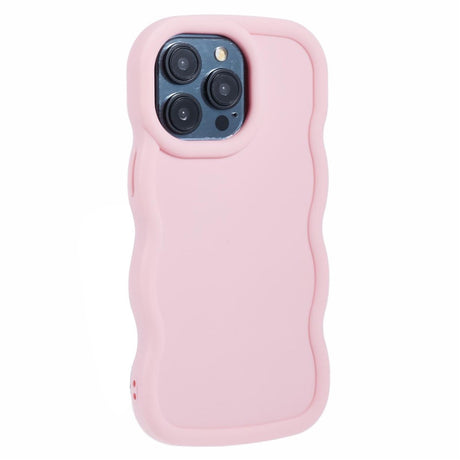 iPhone 12 Pro Max EIDERWOOD Fleksibelt Plastik Wavy Cover - Lyserød