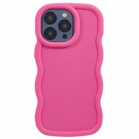 iPhone 12 / 12 Pro EIDERWOOD Fleksibelt Plastik Wavy Cover - Pink