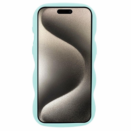 iPhone 12 / 12 Pro EIDERWOOD Fleksibelt Plastik Wavy Cover - Blå