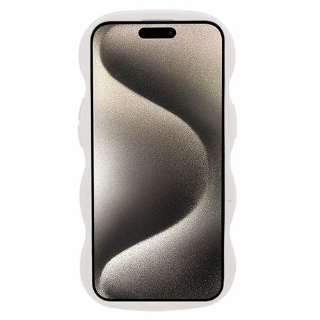iPhone 14 EIDERWOOD Fleksibelt Plastik Wavy Cover - Hvid