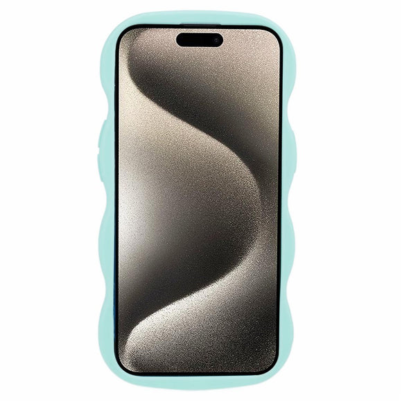 iPhone 14 EIDERWOOD Fleksibelt Plastik Wavy Cover - Blå