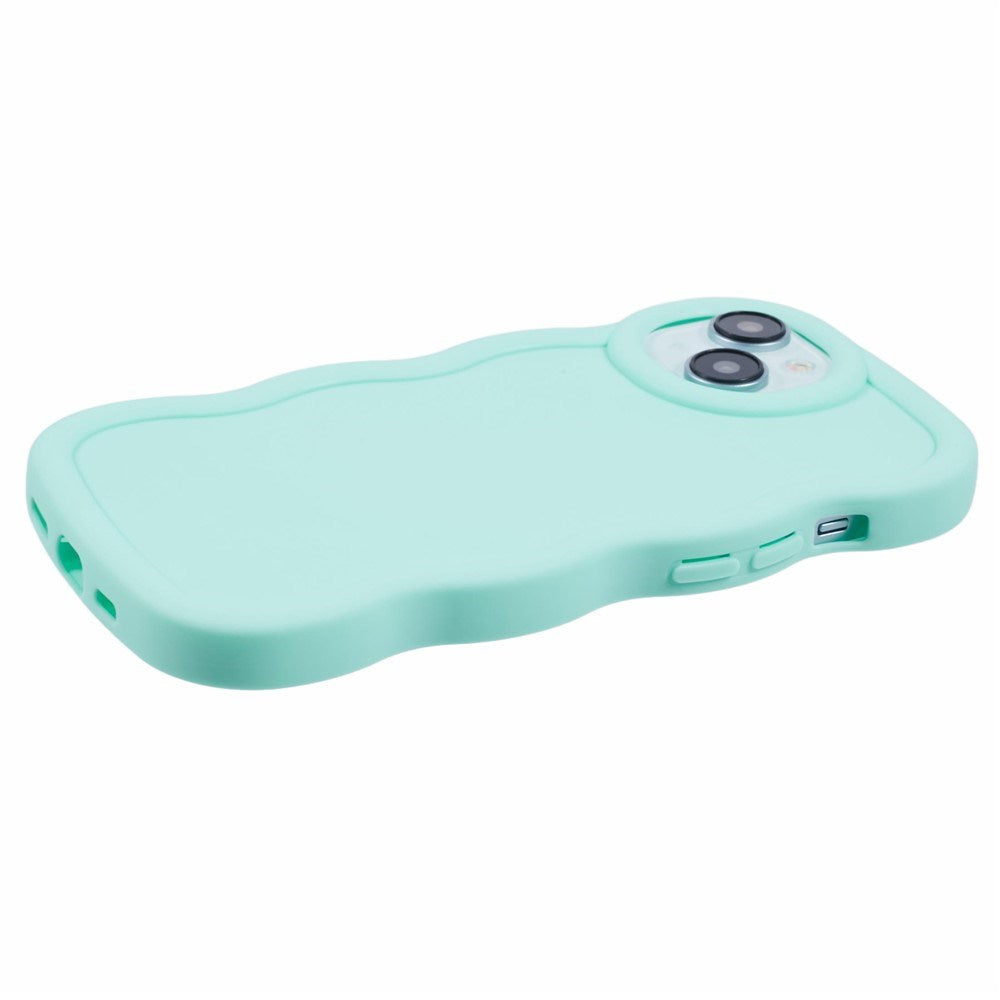 iPhone 14 EIDERWOOD Fleksibelt Plastik Wavy Cover - Blå