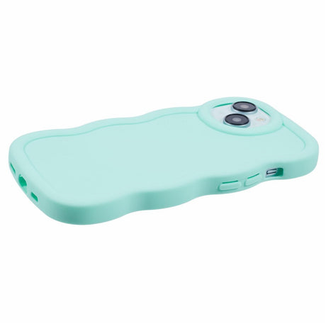 iPhone 14 EIDERWOOD Fleksibelt Plastik Wavy Cover - Blå