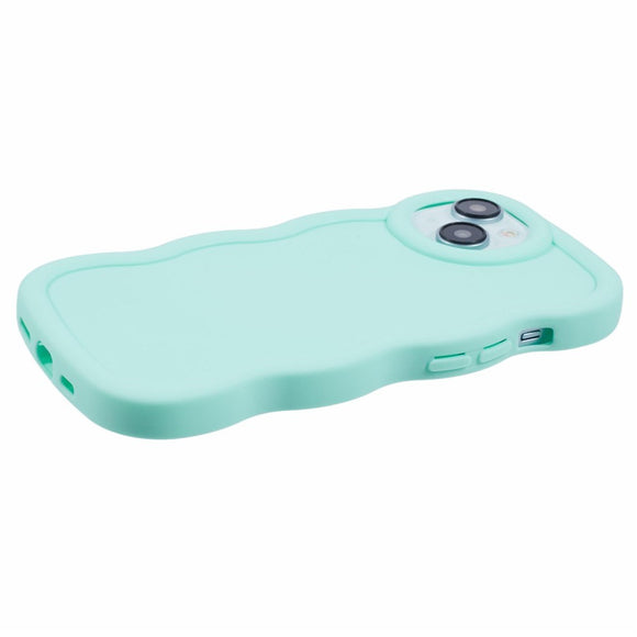 iPhone 14 EIDERWOOD Fleksibelt Plastik Wavy Cover - Blå