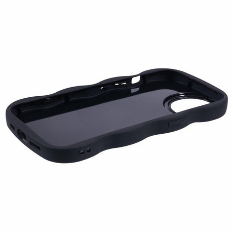 iPhone 14 EIDERWOOD Fleksibelt Plastik Wavy Cover - Sort