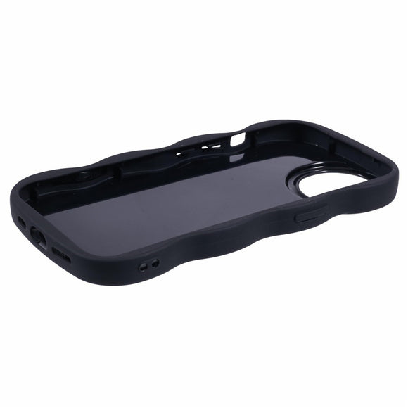 iPhone 14 EIDERWOOD Fleksibelt Plastik Wavy Cover - Sort