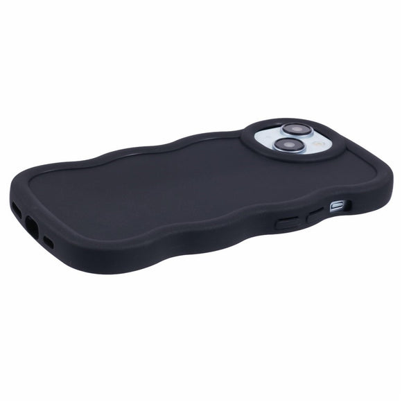 iPhone 14 EIDERWOOD Fleksibelt Plastik Wavy Cover - Sort