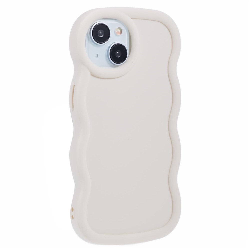 iPhone 13 EIDERWOOD Fleksibelt Plastik Wavy Cover - Hvid