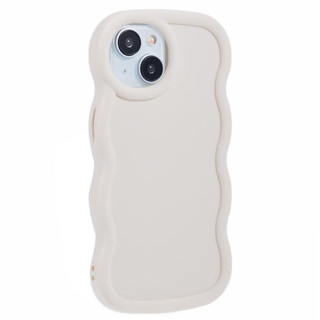 iPhone 13 EIDERWOOD Fleksibelt Plastik Wavy Cover - Hvid