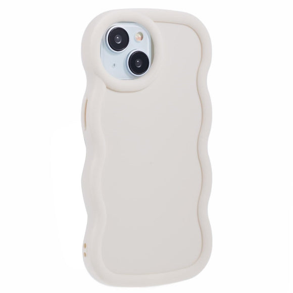 iPhone 13 EIDERWOOD Fleksibelt Plastik Wavy Cover - Hvid