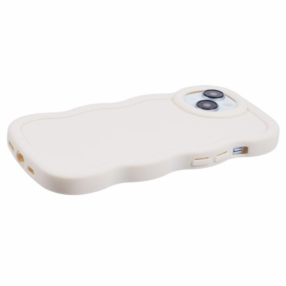 iPhone 13 EIDERWOOD Fleksibelt Plastik Wavy Cover - Hvid