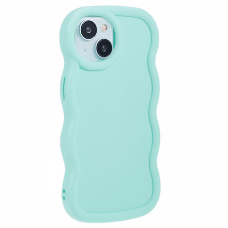 iPhone 13 EIDERWOOD Fleksibelt Plastik Wavy Cover - Blå