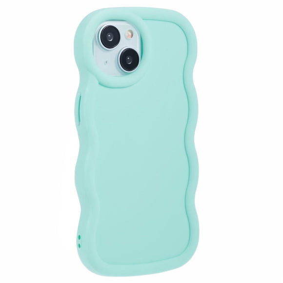 iPhone 13 EIDERWOOD Fleksibelt Plastik Wavy Cover - Blå