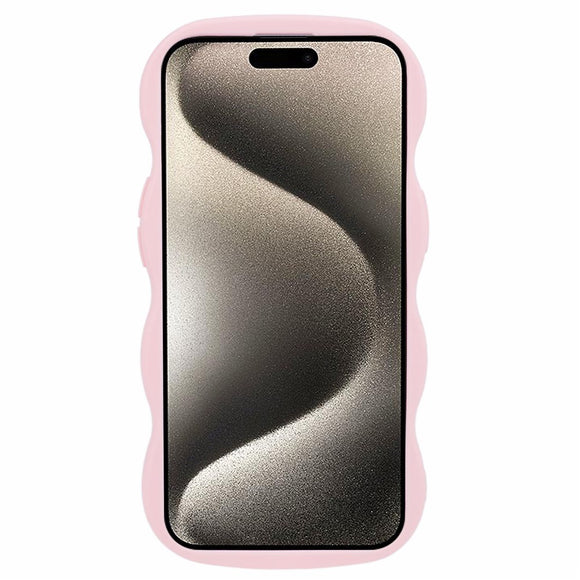 iPhone 13 EIDERWOOD Fleksibelt Plastik Wavy Cover - Lyserød