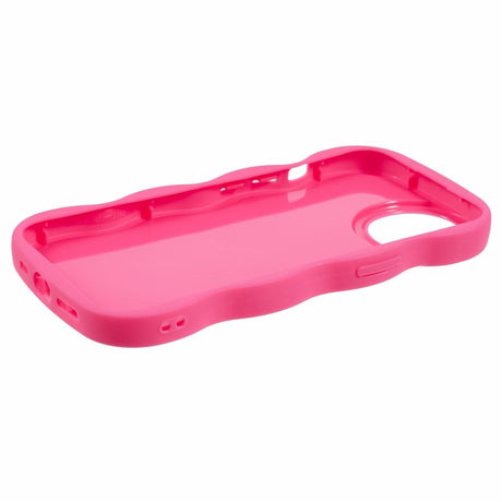 iPhone 13 EIDERWOOD Fleksibelt Plastik Wavy Cover - Pink