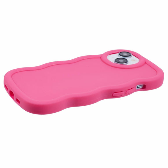 iPhone 13 EIDERWOOD Fleksibelt Plastik Wavy Cover - Pink