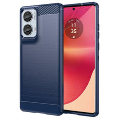 EIDERWOOD Motorola Edge 50 Fusion Brushed Carbon Cover - Blå