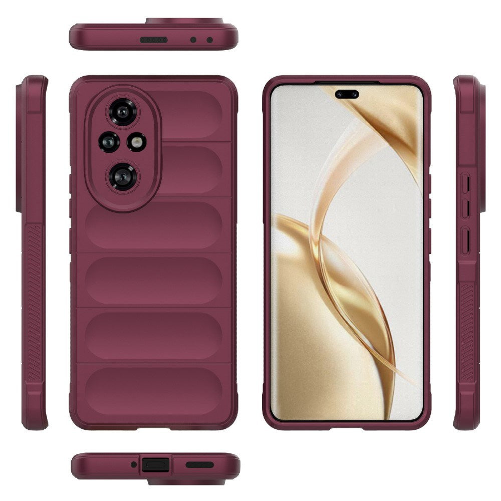 EIDERWOOD Honor 200 Pro (5G) Fleksibelt Plastik Cover - Mørkerød