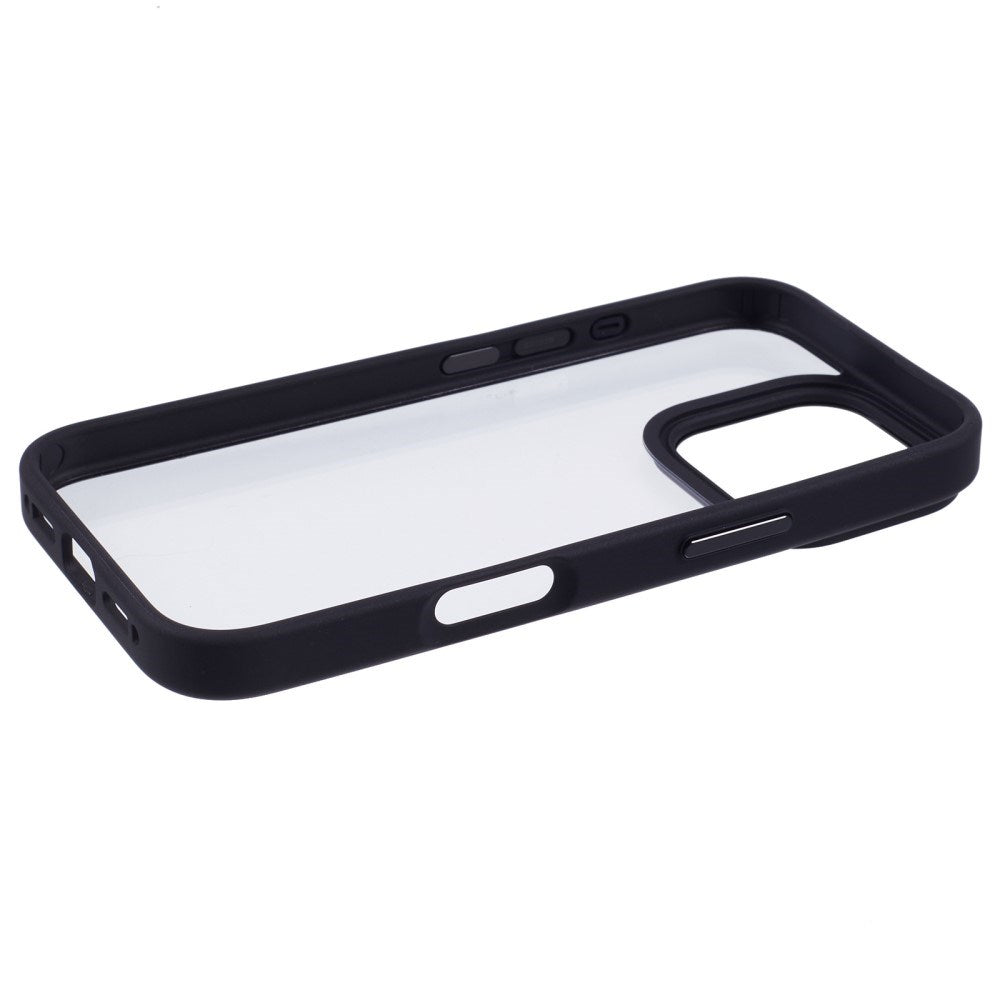 Eiderwood iPhone 16 Pro Hybrid Plastik Cover - Gennemsigtig / Sort