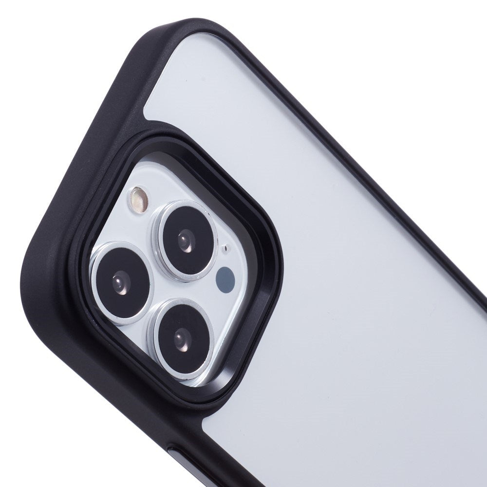 Eiderwood iPhone 16 Pro Hybrid Plastik Cover - Gennemsigtig / Sort