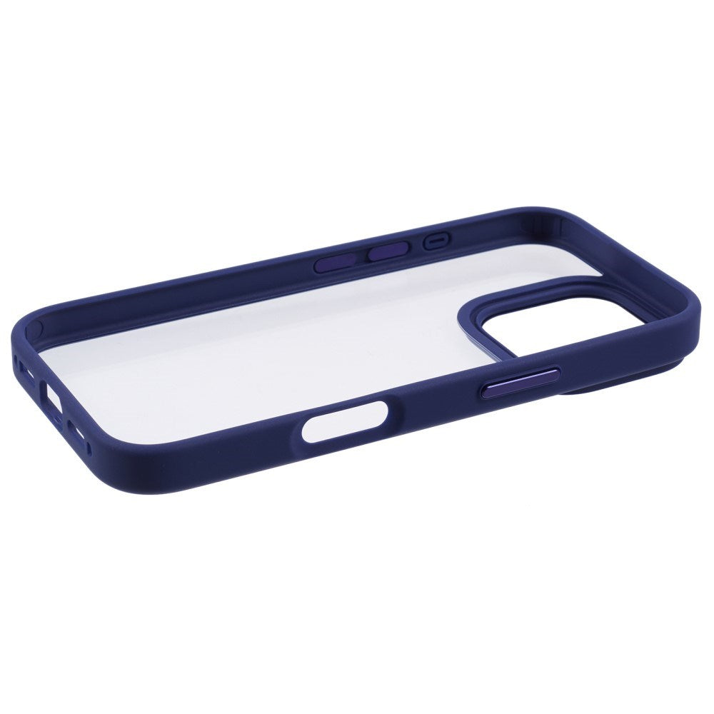 Eiderwood iPhone 16 Pro Hybrid Plastik Cover - Gennemsigtig / Mørke Blå