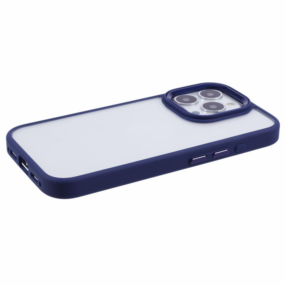 Eiderwood iPhone 16 Pro Hybrid Plastik Cover - Gennemsigtig / Mørke Blå