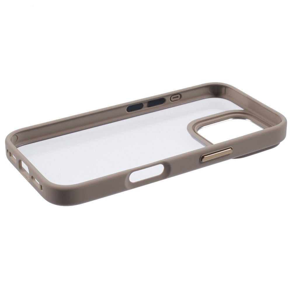 Eiderwood iPhone 16 Pro Hybrid Plastik Cover - Gennemsigtig / Brun