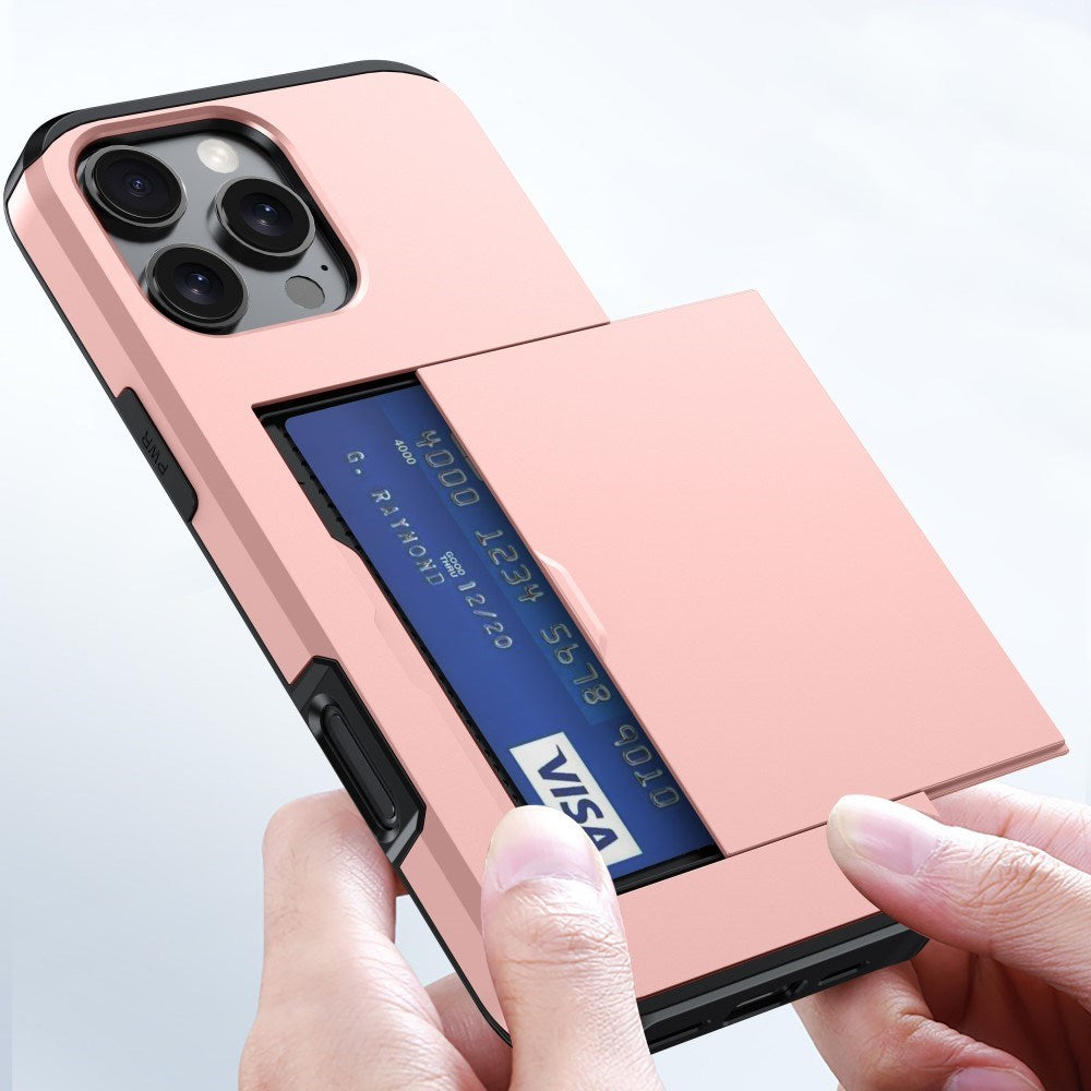 EIDERWOOD iPhone 16 Pro Hybrid Håndværkercover m. Kortholder - Guld