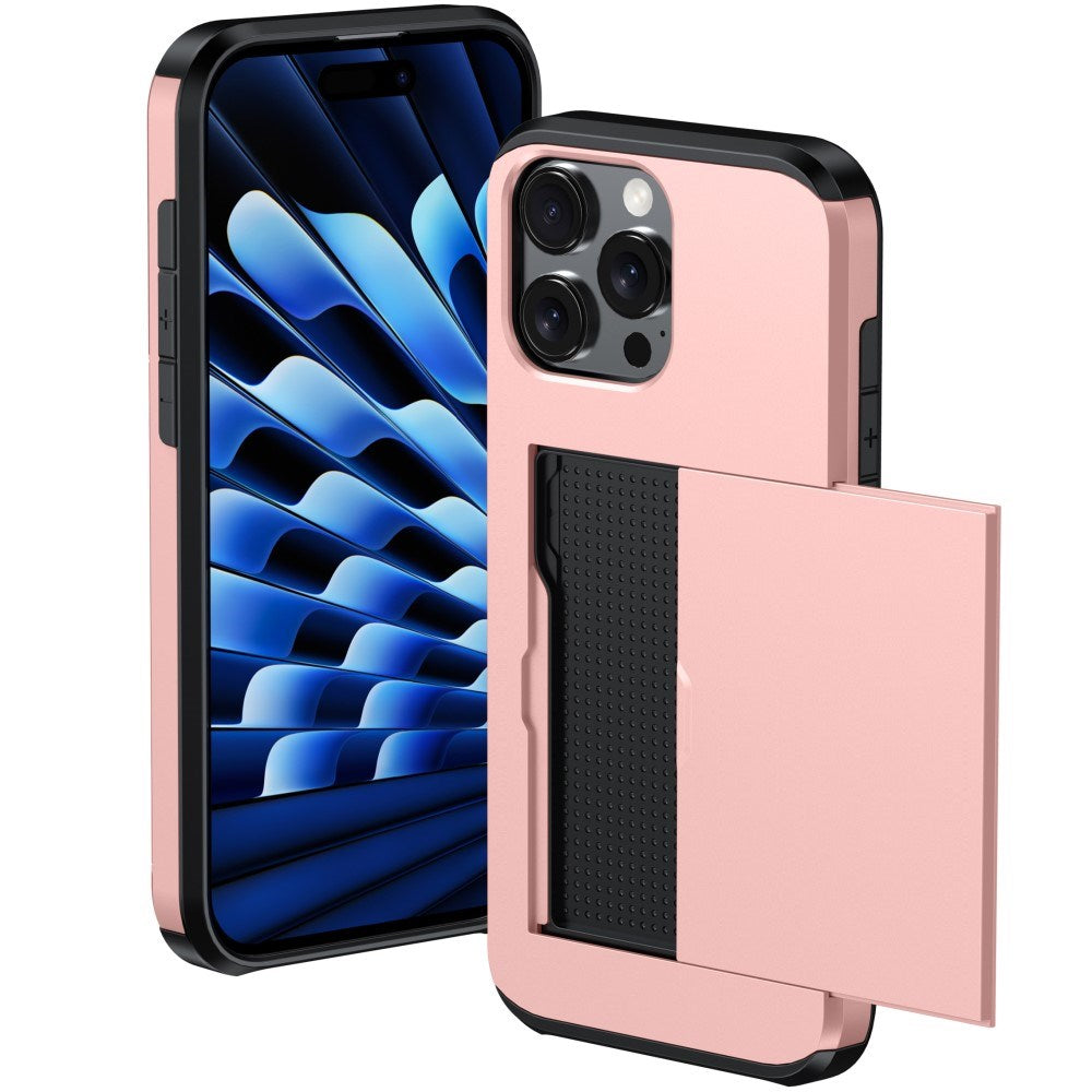 EIDERWOOD iPhone 16 Pro Hybrid Håndværkercover m. Kortholder - Sort