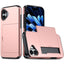 EIDERWOOD iPhone 16 Hybrid Håndværkercover m. Kortholder - Rose Gold