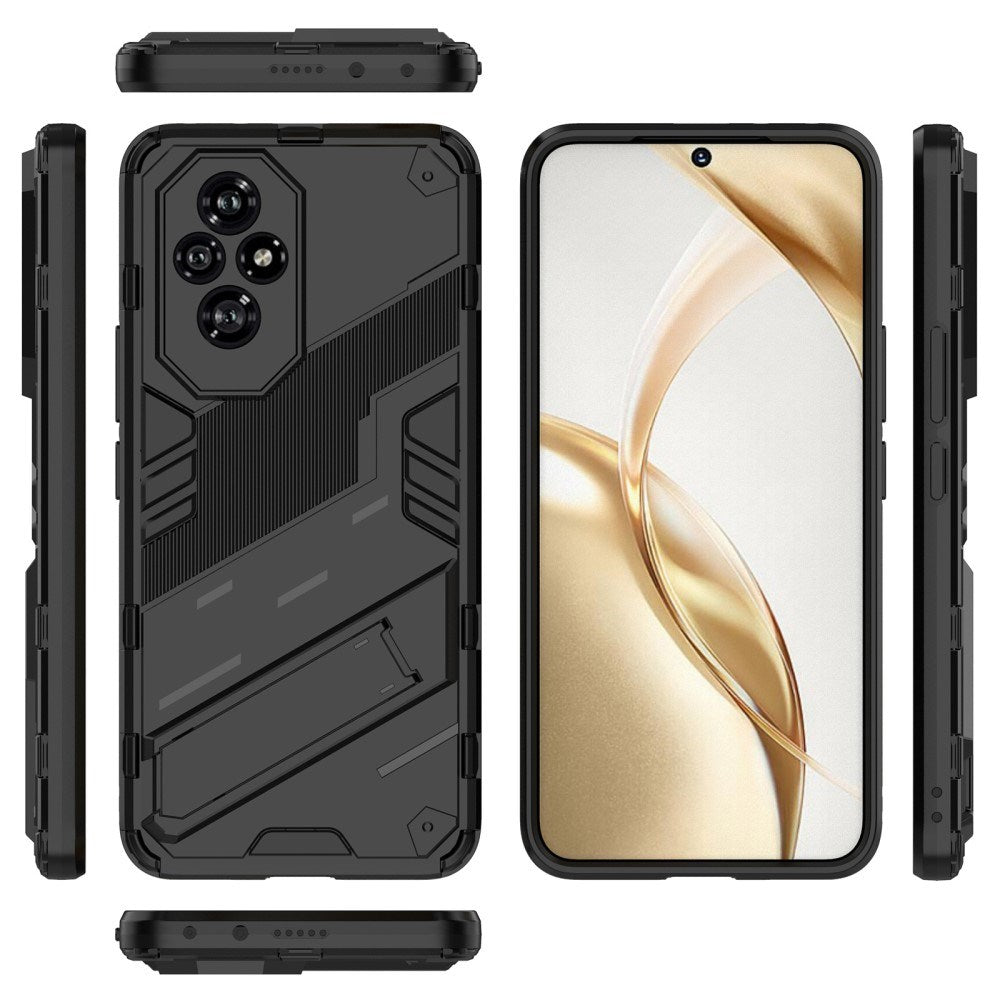 EIDERWOOD Honor 200 5G Hybrid Håndvæker Cover m. Kickstand - Sort