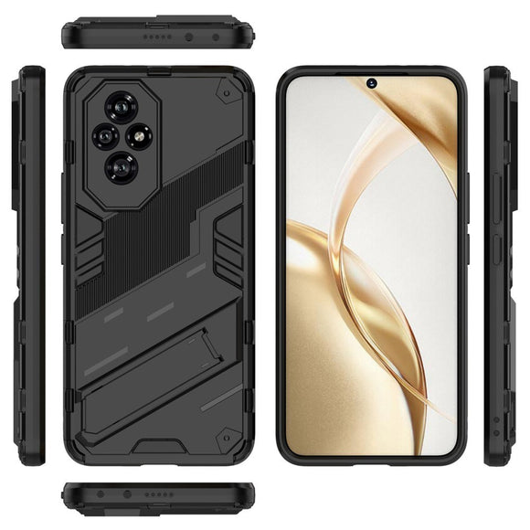 EIDERWOOD Honor 200 5G Hybrid Håndvæker Cover m. Kickstand - Sort
