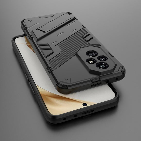 EIDERWOOD Honor 200 5G Hybrid Håndvæker Cover m. Kickstand - Sort