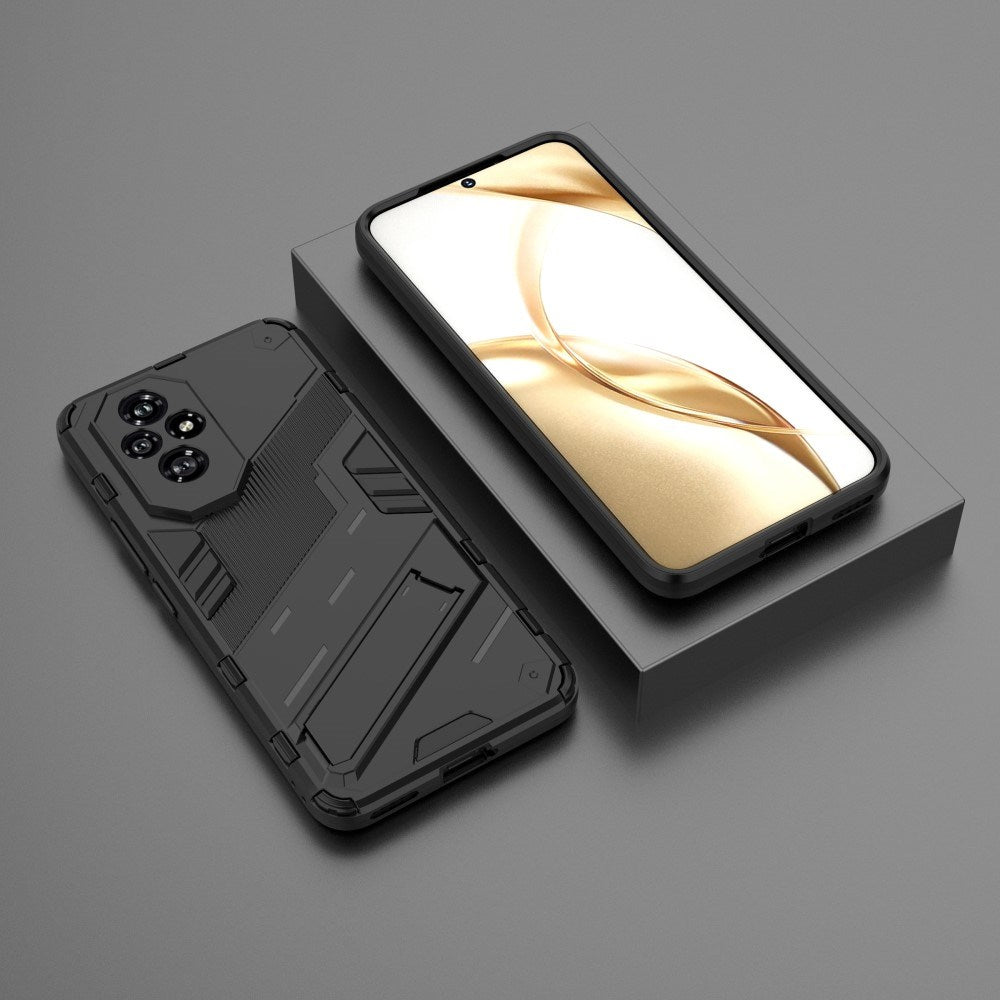 EIDERWOOD Honor 200 5G Hybrid Håndvæker Cover m. Kickstand - Sort