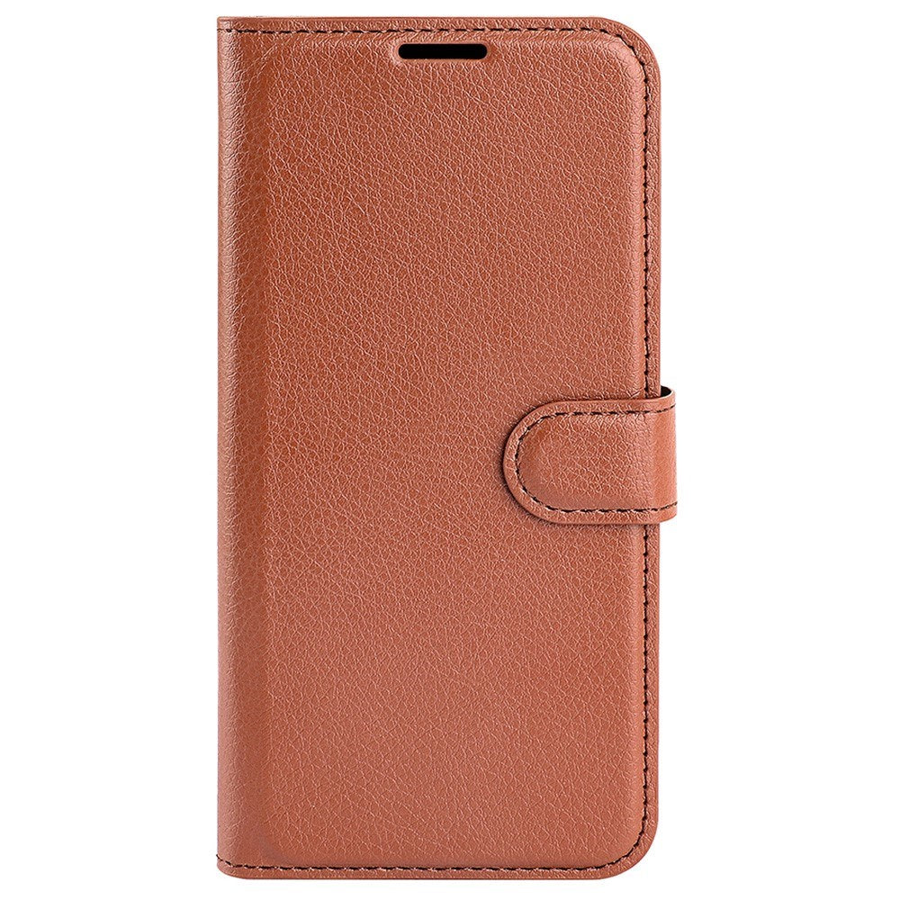 EIDERWOOD Honor 200 5G Cover med Kortholder – Litchi Tekstur Kunstlæder Flip Cover - Brun