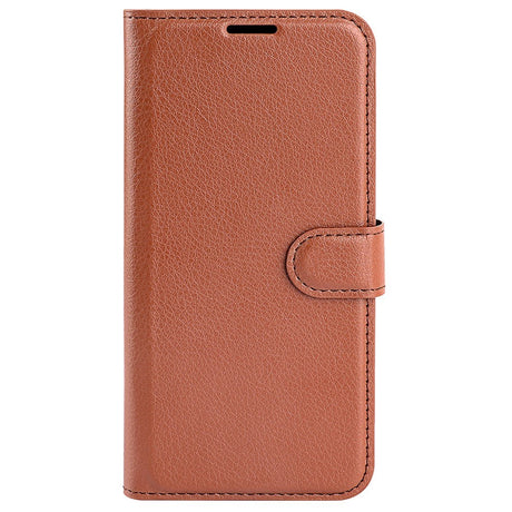 EIDERWOOD Honor 200 5G Cover med Kortholder – Litchi Tekstur Kunstlæder Flip Cover - Brun