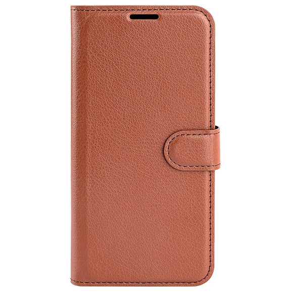 EIDERWOOD Honor 200 5G Cover med Kortholder – Litchi Tekstur Kunstlæder Flip Cover - Brun