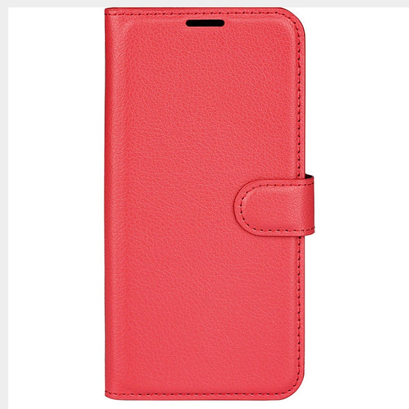 EIDERWOOD Honor 200 5G Cover med Kortholder – Litchi Tekstur Kunstlæder Flip Cover - Rød