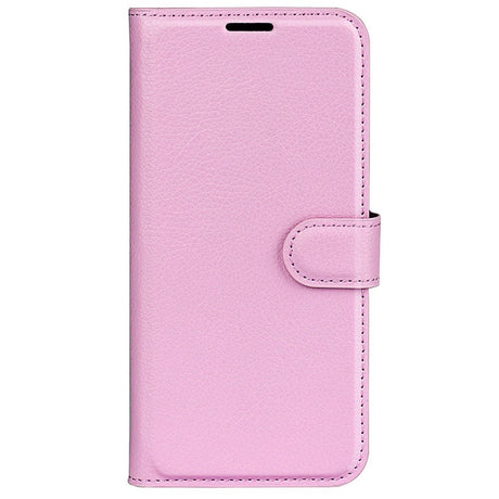 EIDERWOOD Honor 200 5G Cover med Kortholder – Litchi Tekstur Kunstlæder Flip Cover - Pink