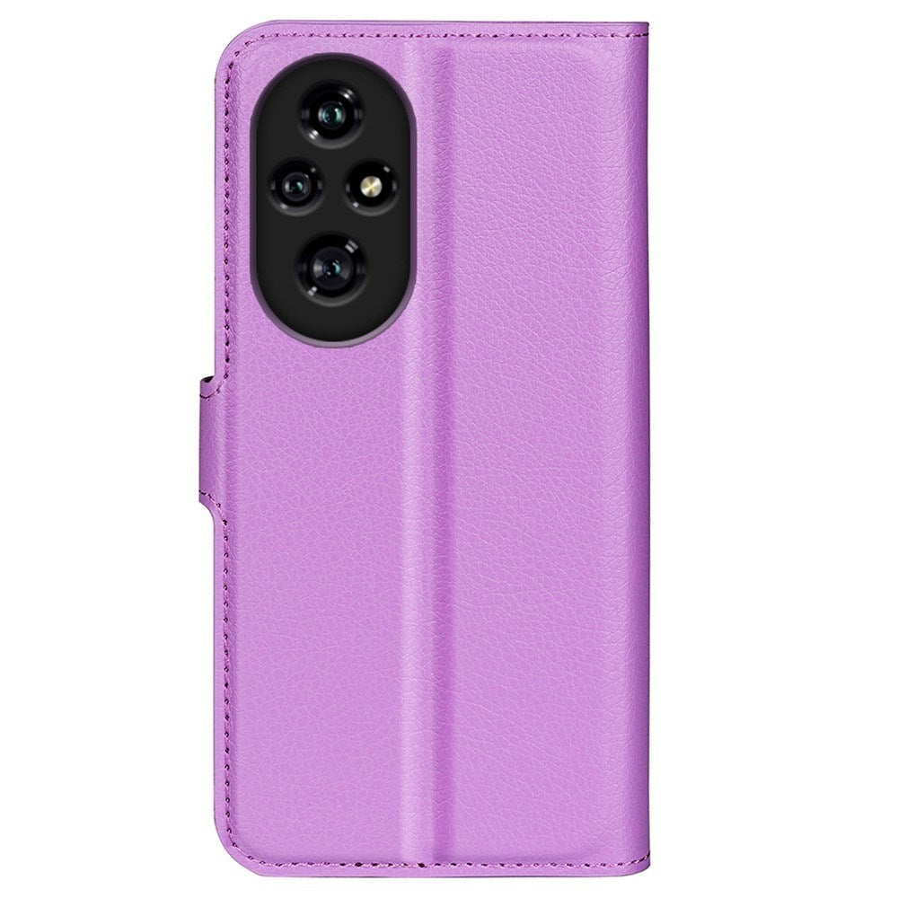 EIDERWOOD Honor 200 Pro (5G) Kunstlæder Flip Cover m. Kortholder & Ståfunktion - Lilla