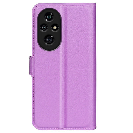 EIDERWOOD Honor 200 Pro (5G) Kunstlæder Flip Cover m. Kortholder & Ståfunktion - Lilla