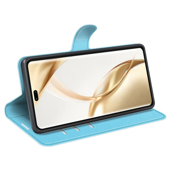 EIDERWOOD Honor 200 Pro (5G) Kunstlæder Flip Cover m. Kortholder & Ståfunktion - Blå