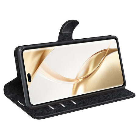 EIDERWOOD Honor 200 Pro (5G) Kunstlæder Flip Cover m. Kortholder & Ståfunktion - Sort