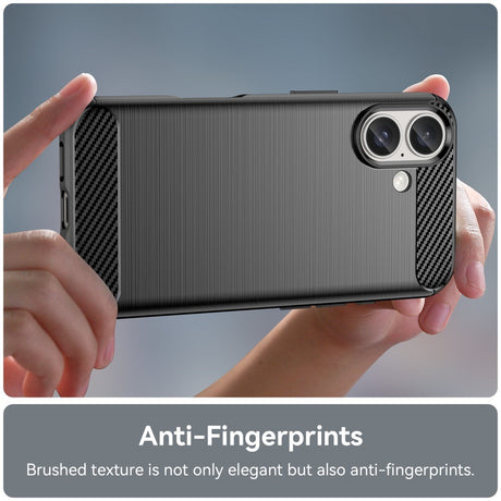 EIDERWOOD iPhone 16 Brushed Carbon Cover - Sort