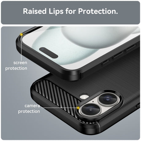 EIDERWOOD iPhone 16 Brushed Carbon Cover - Sort